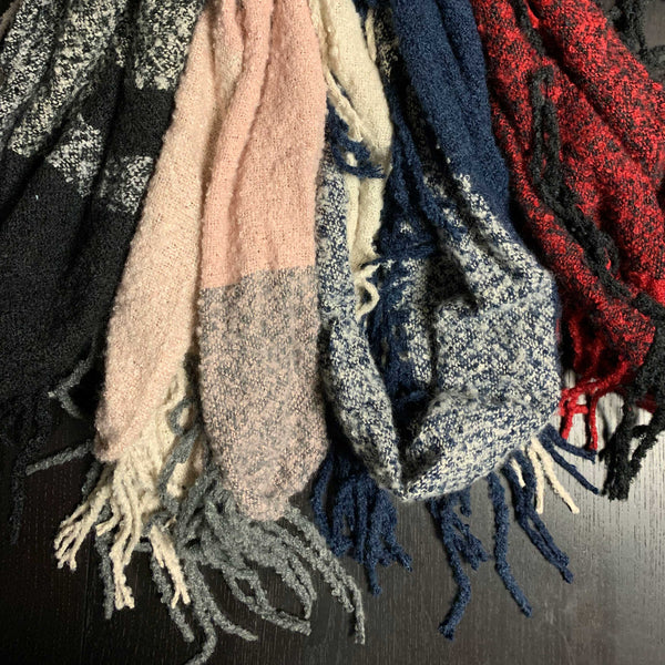 ALL NEW Color Block Infinity Scarf 4-pk