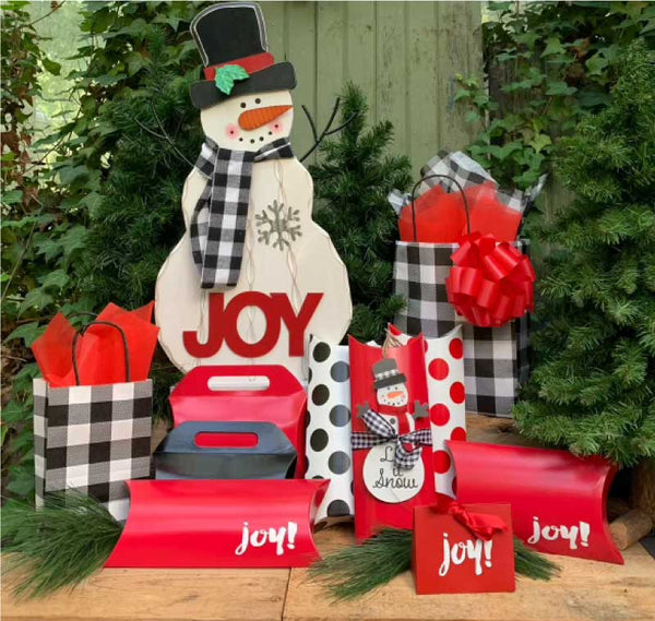 Christmas Joy Pre-Pack - 8 Pieces + Tissue & Bow