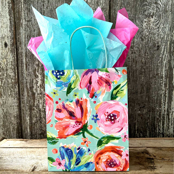 ALL NEW Gift Bag - Pretty Peonies Cub Size