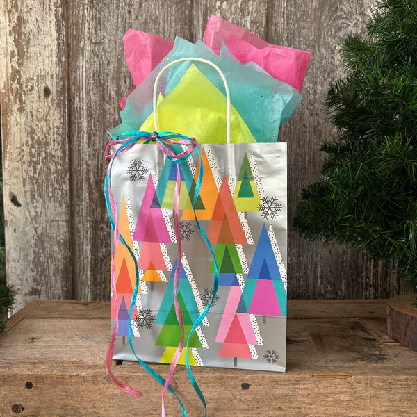 ALL NEW Gift Bag - Retro Christmas in Color Cub Size