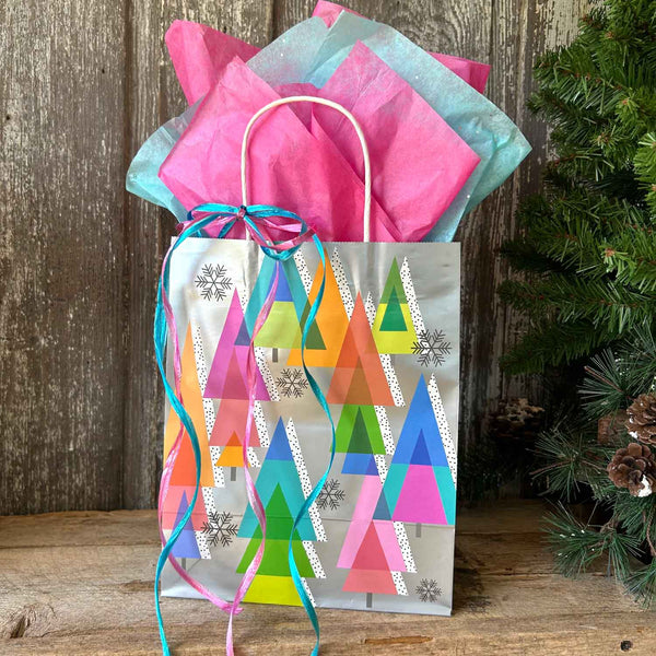 ALL NEW Gift Bag - Retro Christmas in Color Cub Size