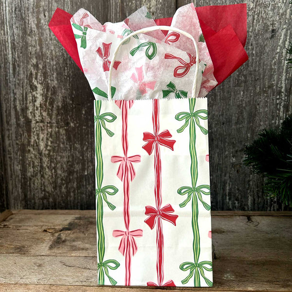 ALL NEW Gift Bag - Ribbons & Bows Pup Size