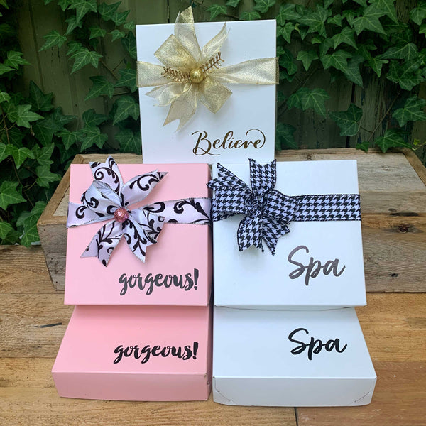 Word 2-Piece Square Gift Box