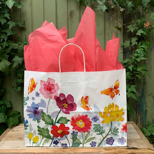 Gift Bag - Watercolor Garden Vogue Size